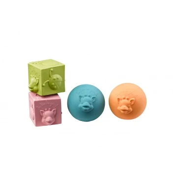 Sophie De Giraf So Pure Set Met 2 Ballen En 2 Blokken 4 Sophie De Giraf So Pure Set Met 2 Ballen En 2 Blokken - Afbeelding 2