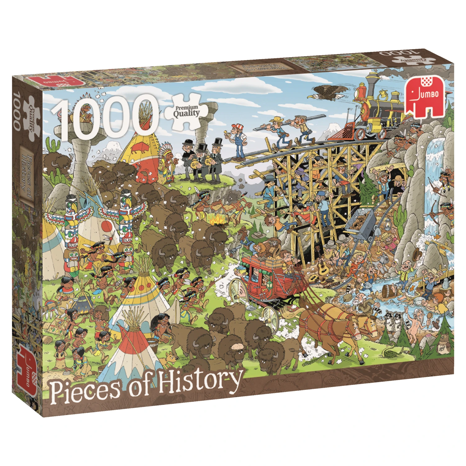 Jumbo 19210 Legpuzzel Het Wilde Westen 1000 Stukjes 3 Jumbo 19210 Legpuzzel Het Wilde Westen 1000 Stukjes