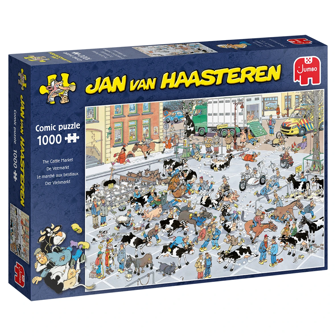 Jumbo 19075 Puzzel Jan-van-Haasteren The Cattle Market 3 Jumbo 19075 Puzzel Jan-van-Haasteren The Cattle Market