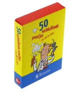 50 Kaarten Met Goocheltrucks, Vragen-voor-onderweg, Experimenten In Thema 50 Verbluffende Proefjes -Beste Speelgoed Winkel 50 verbluffende proefjes