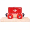 BigJigs BJT485 Rail Container Wagon Rood Houten Trein -Beste Speelgoed Winkel BigJigs BJT485 Container Wagon rood