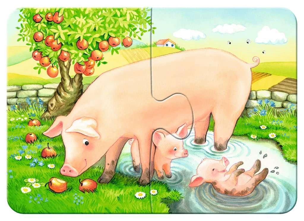 My First Puzzles Boerderijdieren – Puzzel Ravensburger 2-4-6-8 Stukjes 4 My First Puzzles Boerderijdieren – Puzzel Ravensburger 2-4-6-8 Stukjes - Afbeelding 2