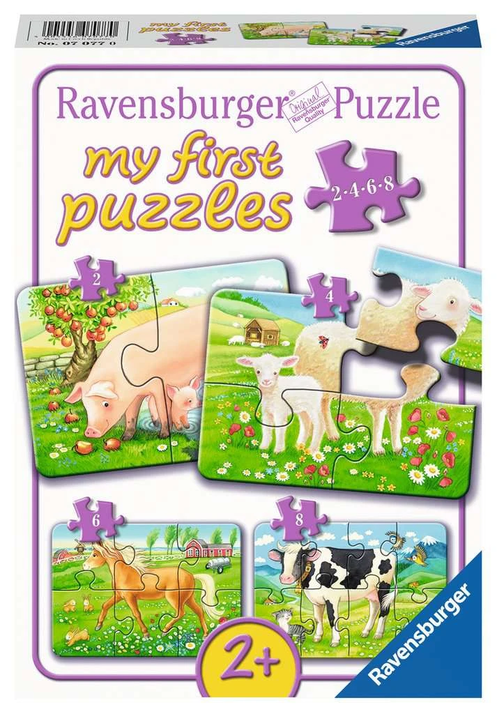 My First Puzzles Boerderijdieren – Puzzel Ravensburger 2-4-6-8 Stukjes 3 My First Puzzles Boerderijdieren – Puzzel Ravensburger 2-4-6-8 Stukjes