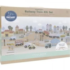 Little Dutch LD4487 Railway Treinbaan XXL -Beste Speelgoed Winkel LD4487 little dutch railway treinbaan xxl 4
