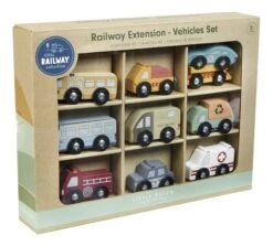 Little Dutch Railway Voertuigenset -Beste Speelgoed Winkel LD4492 little dutch railway voertuigenset 4