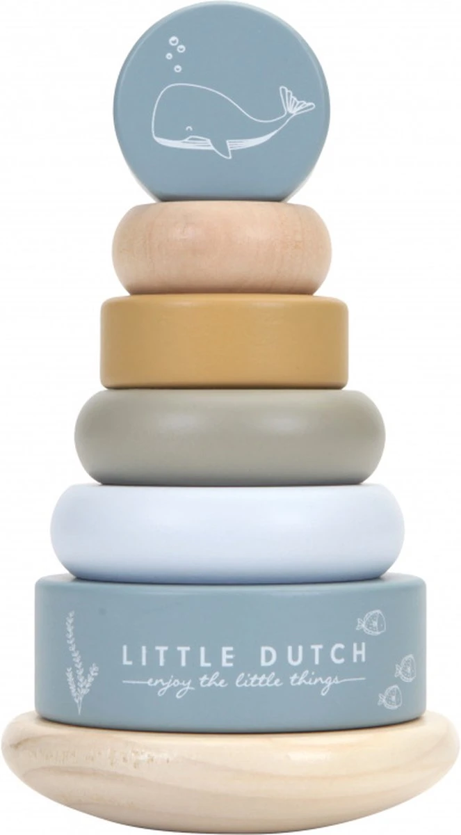 Little Dutch LD7013 Houten Tuimelstapelaar Ocean 3 Little Dutch LD7013 Houten Tuimelstapelaar Ocean