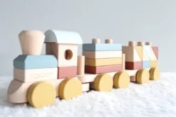 Little Dutch Houten Blokkentrein Pure&Nature 9 Little Dutch Houten Blokkentrein Pure&Nature -Beste Speelgoed Winkel Little dutch 4702 blokkentrein 3