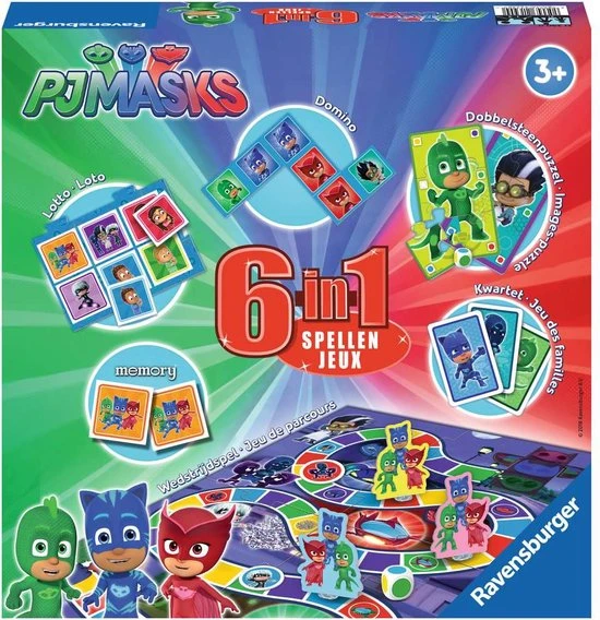 Spellendoos PJ Masks 6in1 Ravensburger 3 Spellendoos PJ Masks 6in1 Ravensburger
