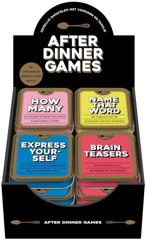 After Dinner Games Brain Teasers Gezelschapsspel 3 After Dinner Games Brain Teasers Gezelschapsspel