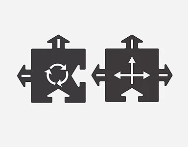 WayToPlay Rubber Baanstukken Kruising En Rotonde 2 Pc 4 WayToPlay Rubber Baanstukken Kruising En Rotonde 2 Pc - Afbeelding 2