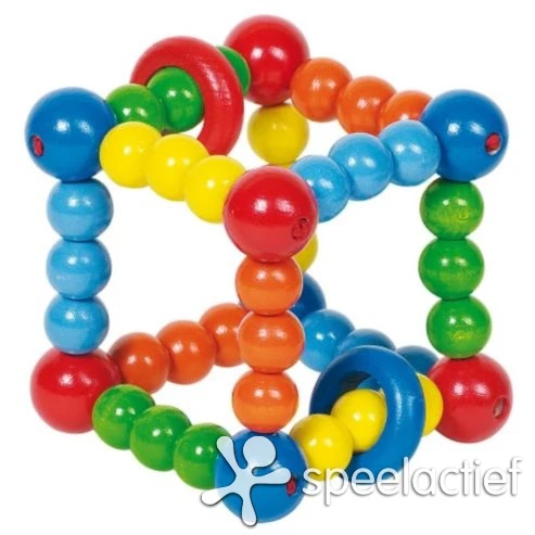 Babyspeeltje Kubus Rammelaar 3 Babyspeeltje Kubus Rammelaar