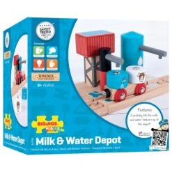 BigJigs BJT251 Melk En Water Depot -Beste Speelgoed Winkel bigjigs bjt251 milk and water depot 2