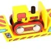 BigJigs BJT415 Rail Wagon Bulldozer Lader Houten Trein -Beste Speelgoed Winkel bigjigs bjt418 bulldozer lader