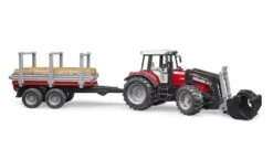 Bruder 02046 Tractor MF Tractor 7480 Met Voorlader En Houttransporter 11 Bruder 02046 Tractor MF Tractor 7480 Met Voorlader En Houttransporter -Beste Speelgoed Winkel bruder 02046 massey ferguson 7480 met voorlader en trailer 4