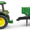 Bruder 2108 Tractor John-Deere 5115M Met Aanhanger -Beste Speelgoed Winkel bruder 02108 tractor john deere 5115m met trailer 2