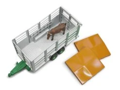 Bruder 02227 Veetransportaanhanger Met 1 Koe Schaal Livestock-trailer -Beste Speelgoed Winkel bruder 02227 veetransportwagen met 1 koe 2