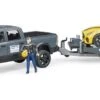 Bruder 02504 RAM-2500 Incl Autotransporter En Racing Roadster -Beste Speelgoed Winkel bruder 02504 ram2500 power wagon met autotransporter en roadster