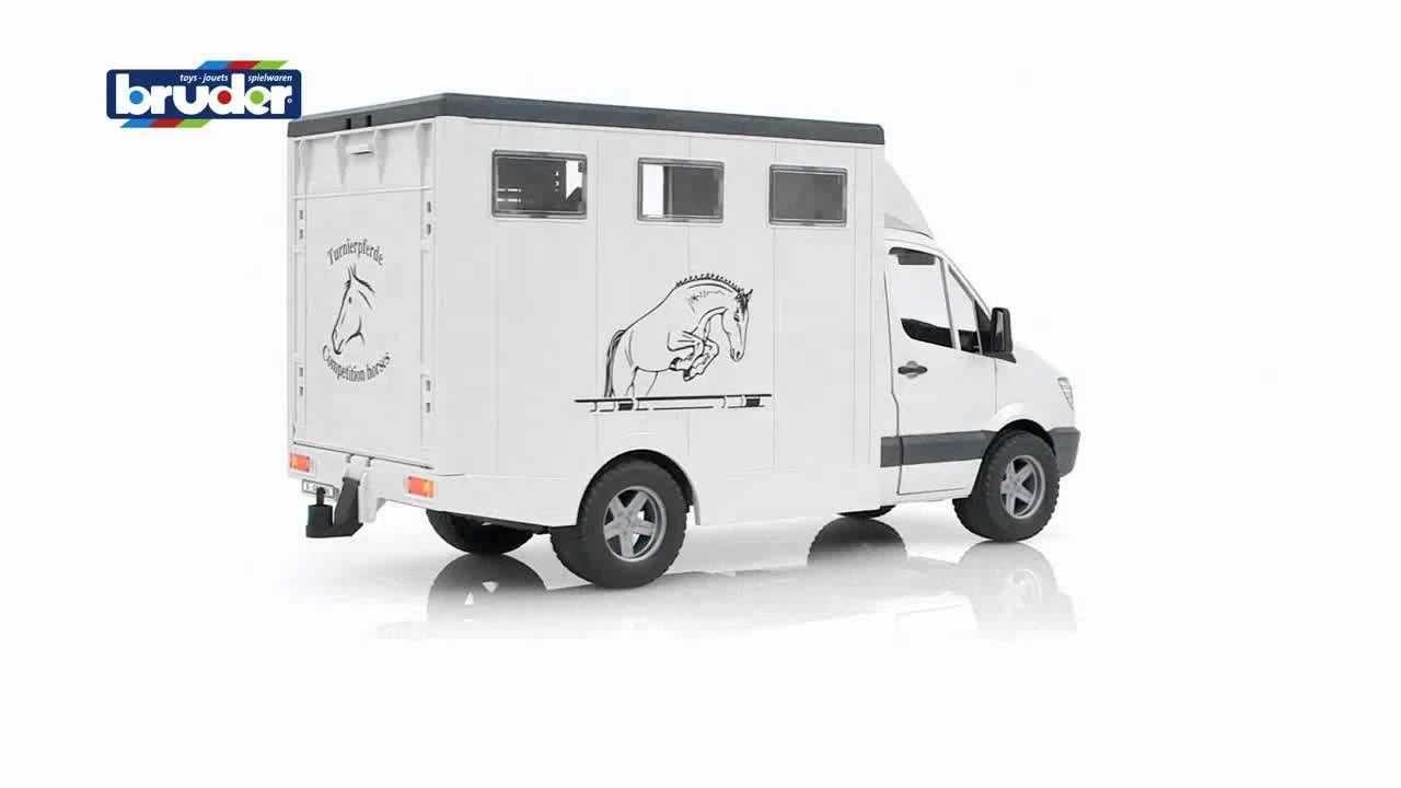 Bruder 2533 MB-Sprinter Paardentransporter + Paard 6 Bruder 2533 MB-Sprinter Paardentransporter + Paard - Afbeelding 4