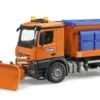 Bruder 03685 MB Arocs Strooiwagen Met Sneeuwploeg -Beste Speelgoed Winkel bruder 03685 mb arocs strooiwagen met sneeuwploeg