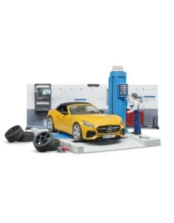 Bruder 62110 Autowerkplaats-met-roadster -Beste Speelgoed Winkel bruder 62110 autowerkplaats met roadster 1 1