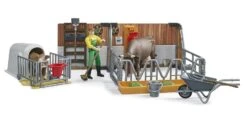 Bruder 62611 Koe- En Kalverstal Met Boer -Beste Speelgoed Winkel bruder 62611 koe en kalverstal met boer 3