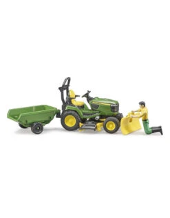 Bruder 62104 John-Deere Zitmaaier + Aanhanger En Tuinman -Beste Speelgoed Winkel bruder bruder 62104 john deere zitmaaier met aanhanger 1