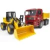 Bruder 2752 Kipper Vrachtwagen MAN TGA Met Shovel Fiat FR 130 -Beste Speelgoed Winkel bruder kipwagen man tga met shovel fiat fr 130