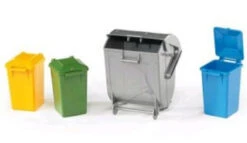 Bruder 2607 Set 4 X Vuilcontainers