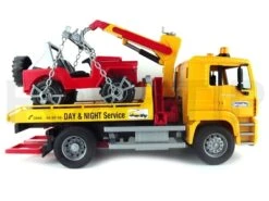 Bruder 2750 Sleepdienst MAN TGA Met Jeep Vrachtwagen Met Kraan -Beste Speelgoed Winkel bruder sleepdienst man tga met jeep 2