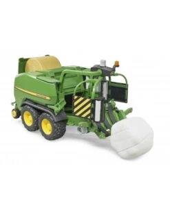 Bruder 2032 John-Deere Ronde Hooibalenpers Met Balenwikkelaar -Beste Speelgoed Winkel bruder 2032 john deere ronde balenpers met balenwikkelaar c441r 1 1