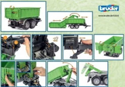 Bruder 2035 Tandemastrailer Met Containerafzetsysteem -Beste Speelgoed Winkel bruder 2035
