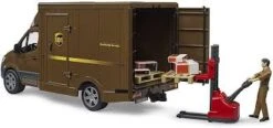 Bruder 02678 MB Sprinter UPS-Logistics +palletwagen + Chauffeur -Beste Speelgoed Winkel bruder 2678 UPS MB sprinter met palletwagen chauffeur 1.jpg 2 1