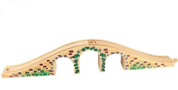 BigJigs BJT111 Spoorbrug Met 3 Bogen
