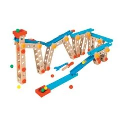 Eichhorn/Heros Constructor 140-dlg Kogelbaan Houten Constructieset 7 Eichhorn/Heros Constructor 140-dlg Kogelbaan Houten Constructieset -Beste Speelgoed Winkel constructor 140 delig knikkerbaan heros 39070 1