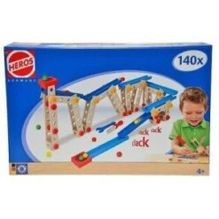 Eichhorn/Heros Constructor 140-dlg Kogelbaan Houten Constructieset 9 Eichhorn/Heros Constructor 140-dlg Kogelbaan Houten Constructieset -Beste Speelgoed Winkel constructor 140 delig knikkerbaan heros 39070 3
