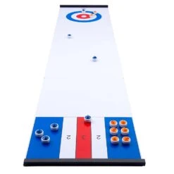 Curling/Sjoelen 2-in-1 Shuffleboard 180×39 Cm. -Beste Speelgoed Winkel curling shuffleboard sjoelen 2 in 1 2