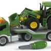 Dieplader + Tractor John Deere Met Voorlader – Constructiespeelgoed – Theo Klein 3908 1 Dieplader + Tractor John Deere Met Voorlader – Constructiespeelgoed – Theo Klein 3908 -Beste Speelgoed Winkel dieplader met tractor john deere theo klein 3908
