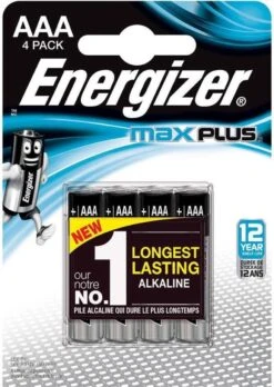 Energizer MaxPlus Batterij Alkaline AAA 4-pack -Beste Speelgoed Winkel energizer max plus aaa batterijen blister 2