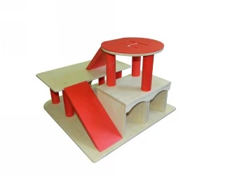 Robuuste Houten Garage Met Helikopterdek VanDijkToys 6 Robuuste Houten Garage Met Helikopterdek VanDijkToys - Afbeelding 4