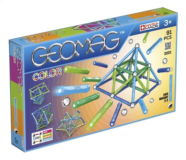 Geomag Color 91-delig Magnetisch Speelgoed 4 Geomag Color 91-delig Magnetisch Speelgoed - Afbeelding 2