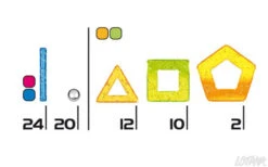 Geomag Panels Glitter – 68 Delig -Beste Speelgoed Winkel geomag glitter panels set 68 pcs 5