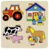 Houten Legpuzzel Boerderij Goki -Beste Speelgoed Winkel goki 57902 legpuzzel boerderij