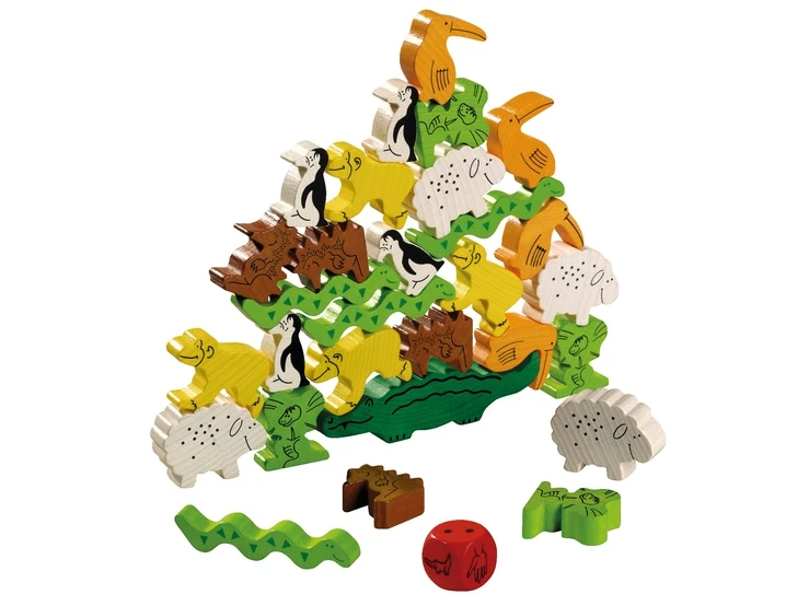 Haba Dier Op Dier Stapelspel Kinderspel 5 Haba Dier Op Dier Stapelspel Kinderspel - Afbeelding 3