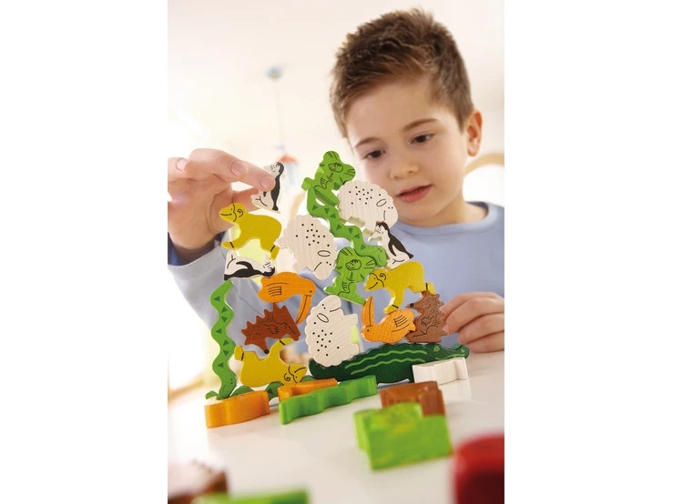 Haba Dier Op Dier Stapelspel Kinderspel 6 Haba Dier Op Dier Stapelspel Kinderspel - Afbeelding 4