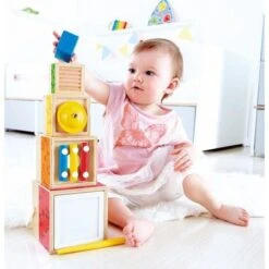 Stapelbare Muziekset – Hape Stacking Music Set 20 Stapelbare Muziekset – Hape Stacking Music Set -Beste Speelgoed Winkel hape e0336 stapelbare muziekset 1