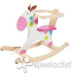 Hobbelpaard Scratch – Dots -Beste Speelgoed Winkel hobbelpaard scratch dots 1