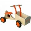 Houten Bakfiets Oranje Loopfiets VanDijkToys 1 Houten Bakfiets Oranje Loopfiets VanDijkToys -Beste Speelgoed Winkel houten bakfiets oranje van dijktoys
