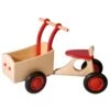 Houten Bakfiets Rood Loopfiets VanDijkToys 2 Houten Bakfiets Rood Loopfiets VanDijkToys -Beste Speelgoed Winkel houten bakfiets rood van dijktoys