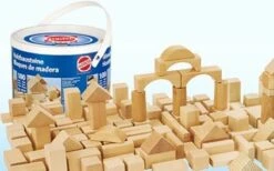 Blokken Naturel 100 Stuks -Beste Speelgoed Winkel houten blokken heros 10131 1 1