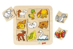 Houten Puzzel Hoe Zien De Jongen Van Deze Dieren Eruit?
